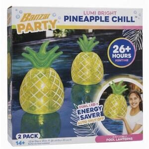 Banzai Lumi Bright Pineapple Chill Pool Light 2ct